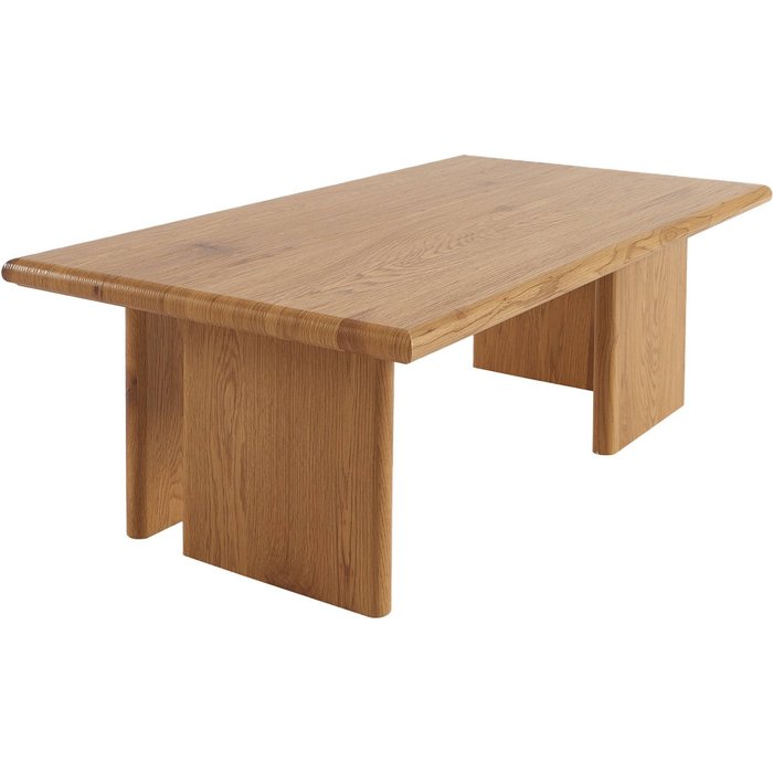 Mesa de centro rectangular con efecto madera, tilos, roble, 110x60x36 cm