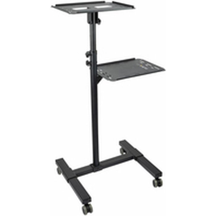 Mesa de escritorio startech adjprojcart negro acero