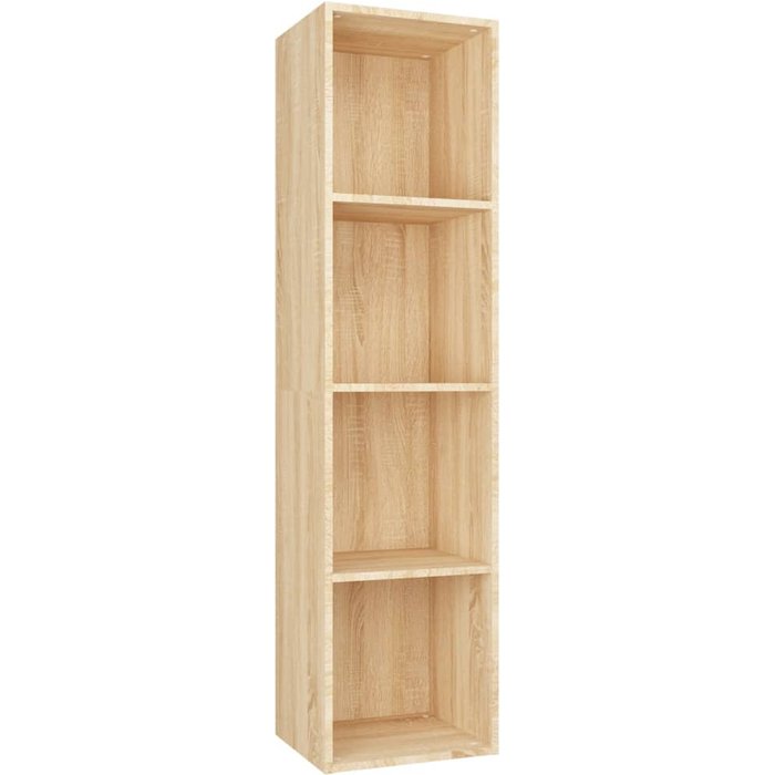 Estantería libros/mueble tv contrachapada roble 36x30x143 cm – comfortxl