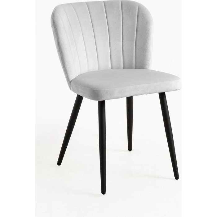 Regalos miguel - sillas comedor - silla luk terciopelo - gris claro