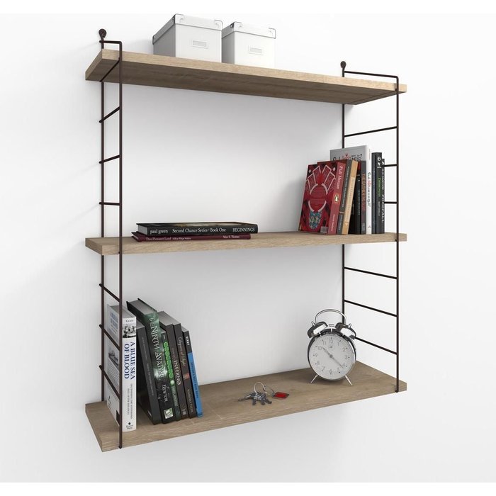 Estante de pared armoni 3 marrón