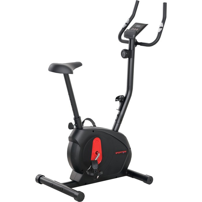 Bicicleta estática sportnow acero, abs negro 88x50.5x131.5 cm a90-378v00bk