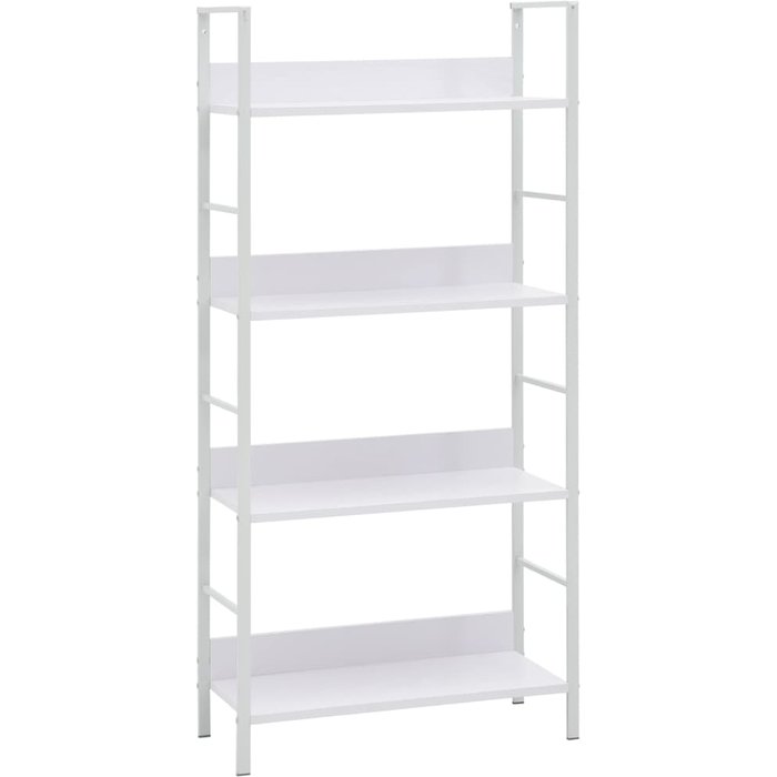 Vidaxl estantería 4 niveles madera ingeniería blanco 60x27,6x124,5 cm