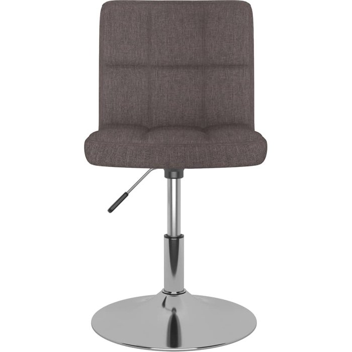 Silla de comedor giratoria tela gris topo