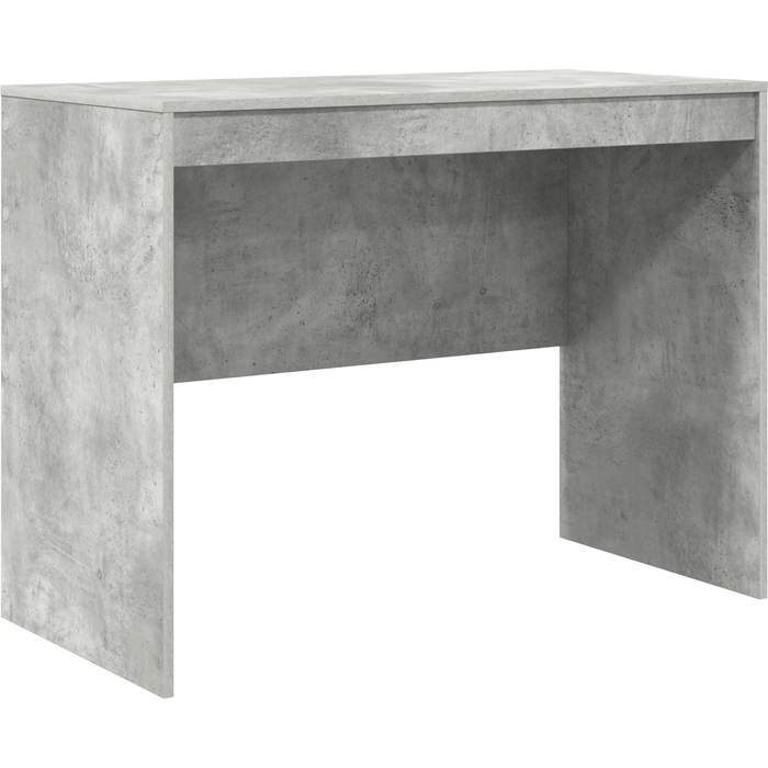 Escritorio de escritura gris concreto mdf 100 x 50 x 76 cm cfw57490
