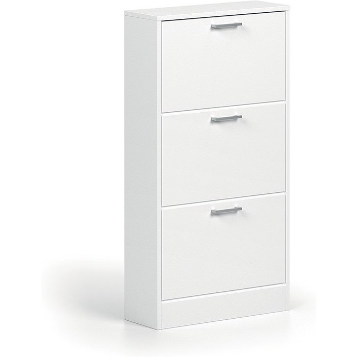 Mueble para zapatos vertical era – 3 cajones – blanco brillante