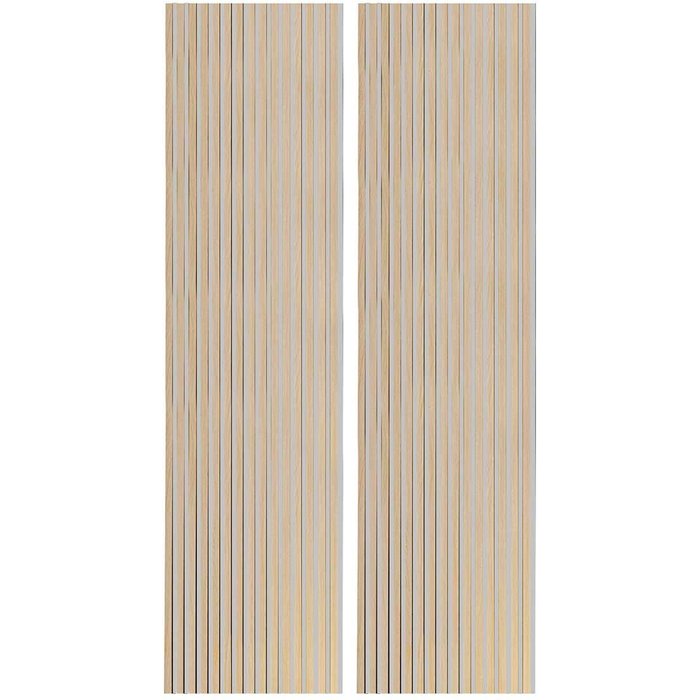 Pack de 2 paneles acústicos pet acustic sound roble nordish/gris 240x60 cm adec