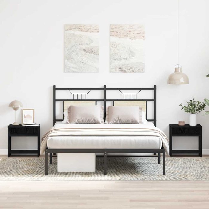 Maison exclusive - mesillas de noche 2 uds roble negro 40x30x40 cm
