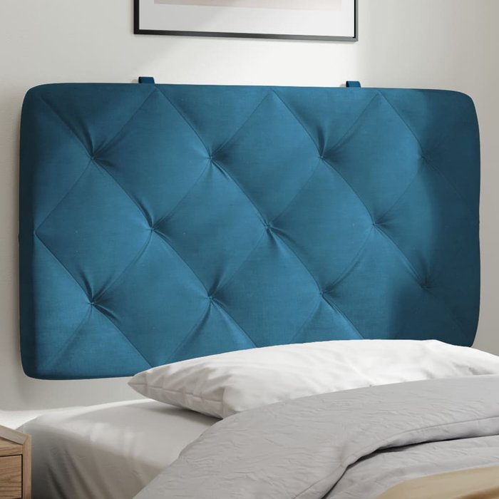 Maison exclusive - cabecero de cama acolchado terciopelo azul 80 cm