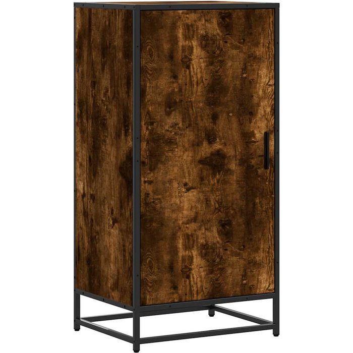 Zapatero madera contrachapada roble ahumado 48x38x97,5 cm