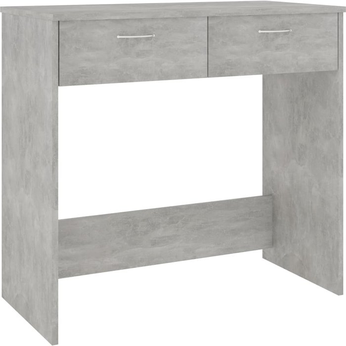 Escritorio de contrachapado gris hormigón 80x40x75 cm - comfortxl