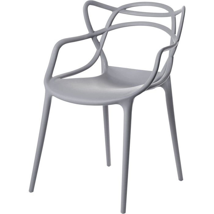 Silla original con reposabrazos valentino.-color gris claro