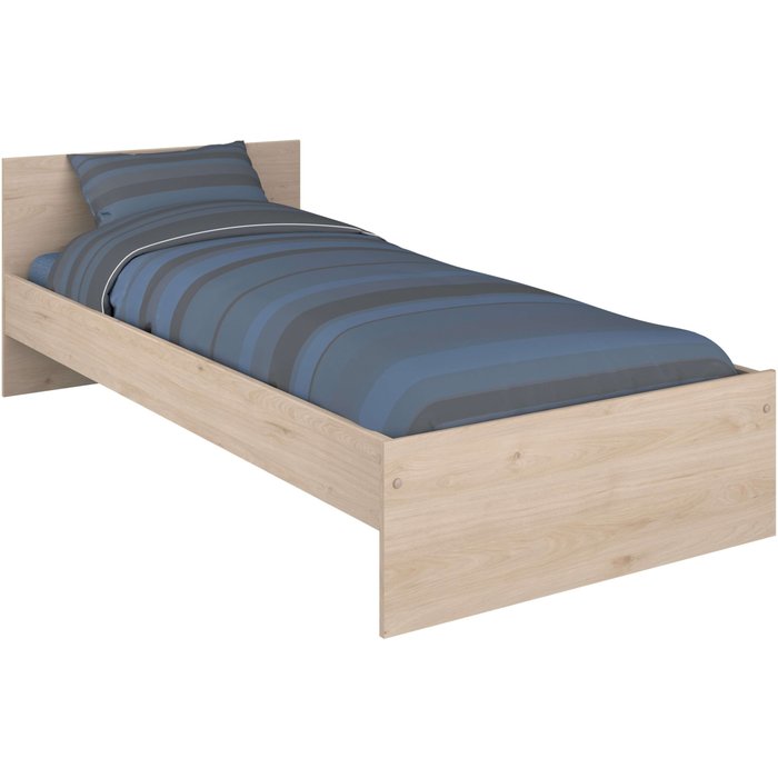 Cama child color roble jackson 90x190 cm dormitorio juvenil moderno