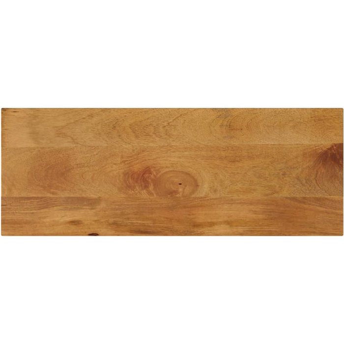 Tablero rectangular de madera maciza de mango de 80x20x3,8 cm.