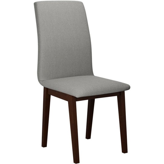 Silla victorville 268, gris claro, nuez, 90x43x51cm, tapiz, de madera, madera