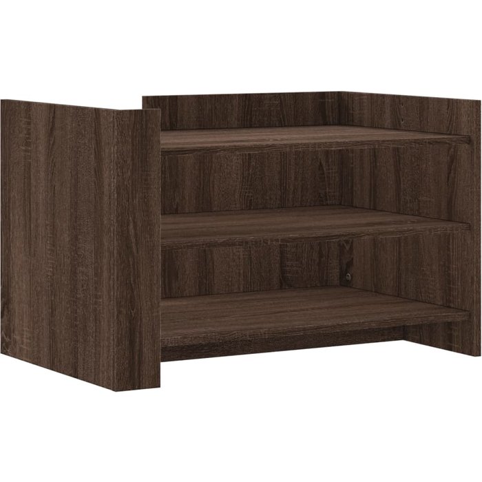 Mesa de centro de madera laminada de roble marrón 80x50x50 cm - comfortxl
