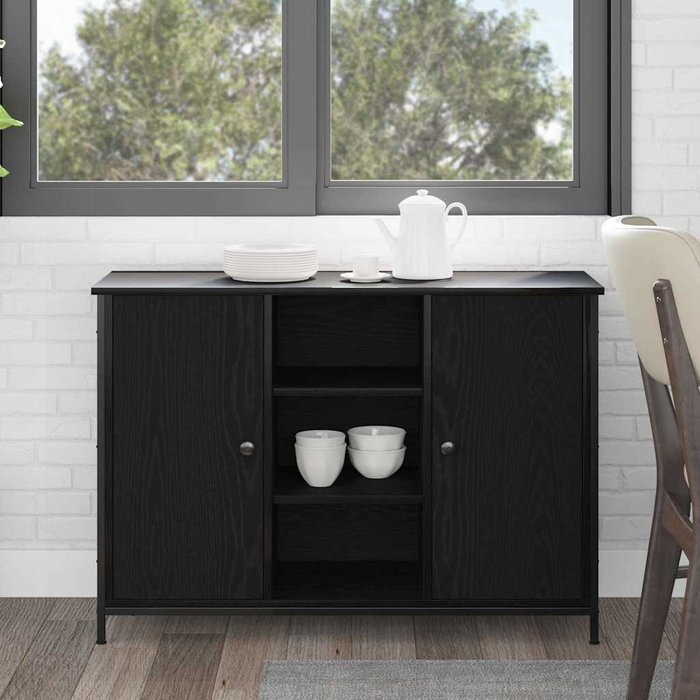 Maison exclusive - aparador roble negro 100 x 35 x 70 cm