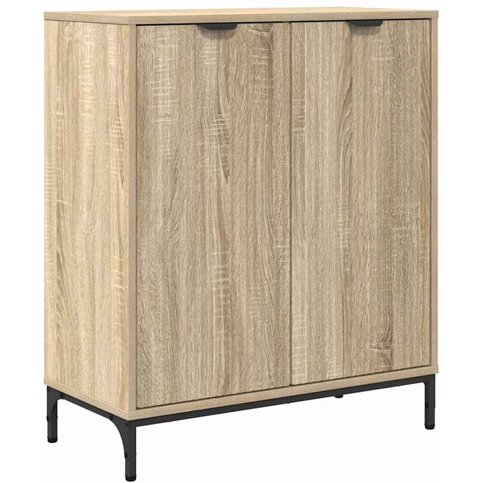 Vitrina | aparador roble sonoma 69.5 x 33 x 82 cm madera contrachapada