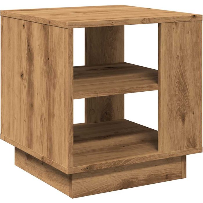 Mesa de centro madera de ingeniería roble artisan 40x40x43 cm - comfortxl