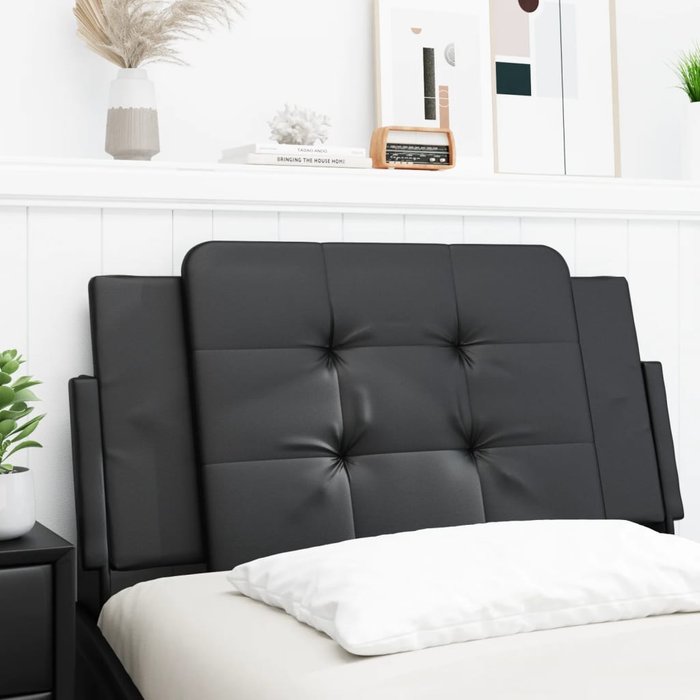 Maison exclusive - cabecero de cama acolchado zadar cuero sintético negro 100 cm