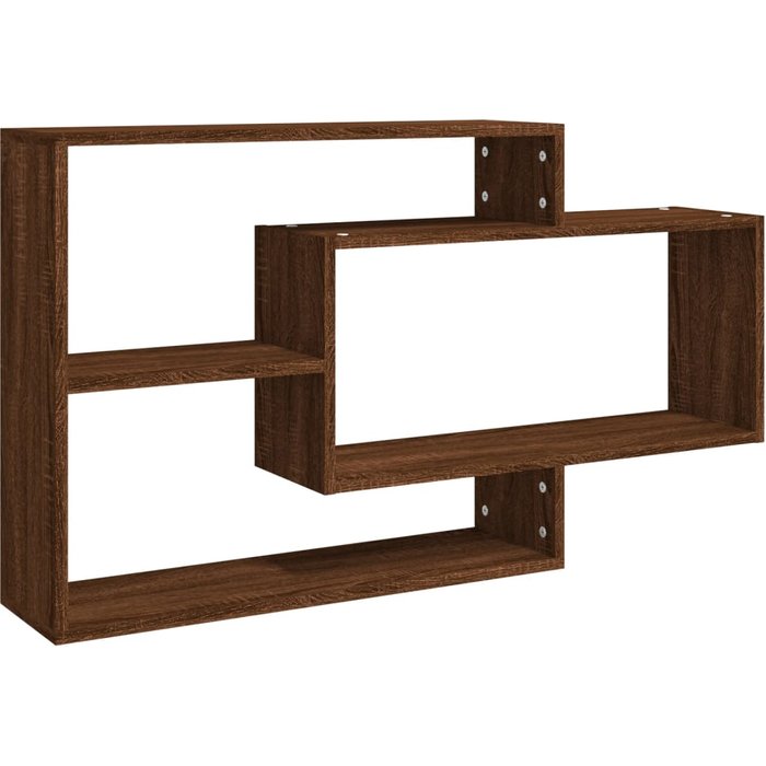 Estante de pared en madera laminada, roble marrón, 104x20x58,5 cm - comfortxl
