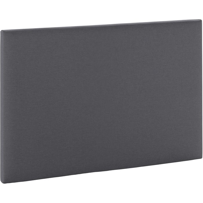 Cabecero aura tapizado en tela gris oscuro 90x60 cm