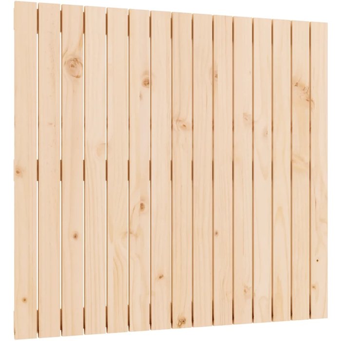 Cabecero de cama de pared madera maciza de pino 95,5x3x90 cm - comfortxl