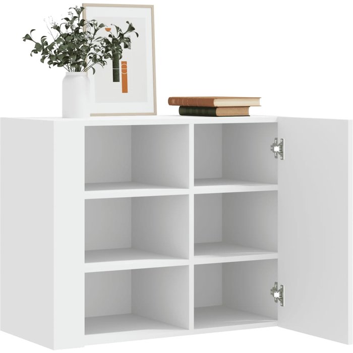 Armario de pared blanco de 75x35x60 cm, fabricado en madera de ingeniería.