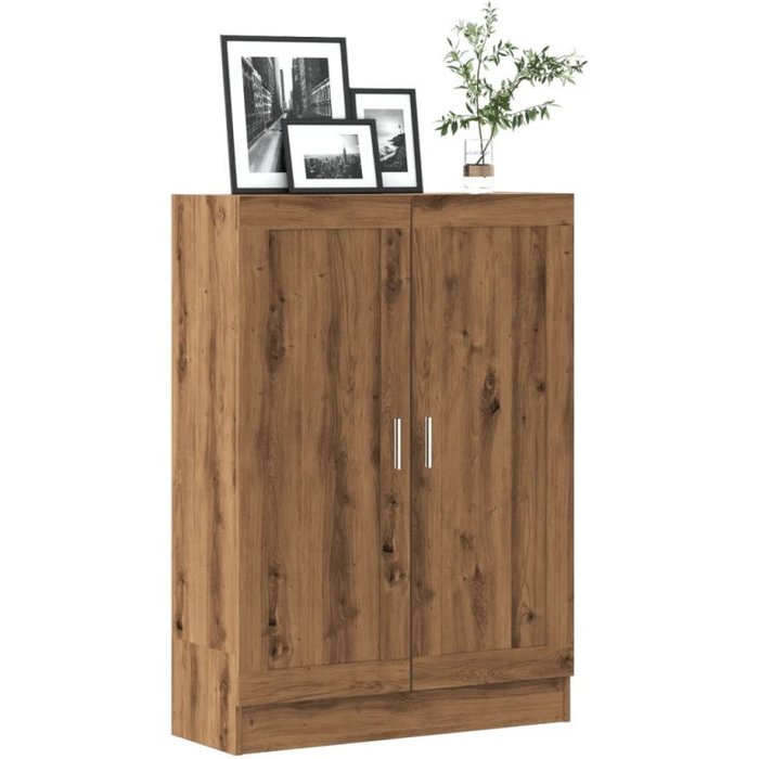 Armario de madera de ingeniería roble artisan 82,5x30,5x115 cm vidaxl