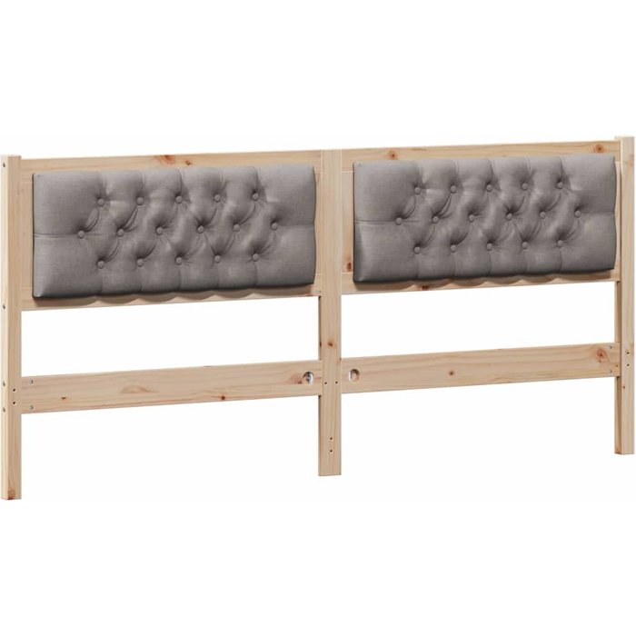 Cabecero cama - mueble cabecero otro marrón y taupe 160 cm madera maciza de pino