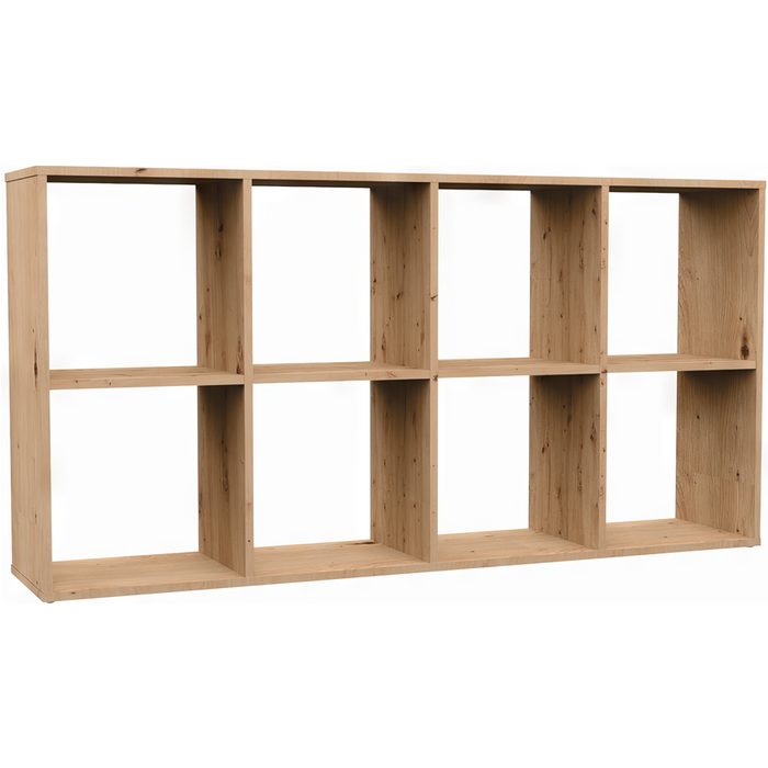 Estante, 147 x 75 x 30 cm, roble artesanal