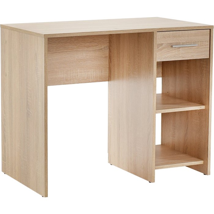 Venprodin - mesa escritorio 1 cajón con estantes 74x90x51 cambrian