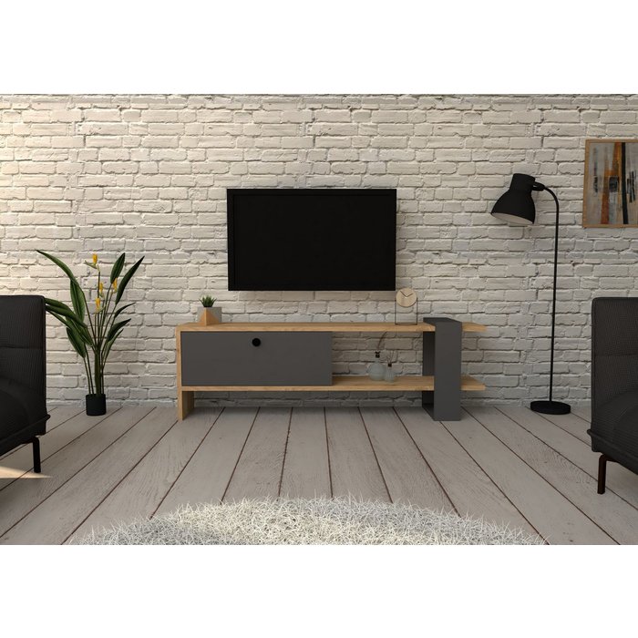 Mueble tv yonca roble antracita
