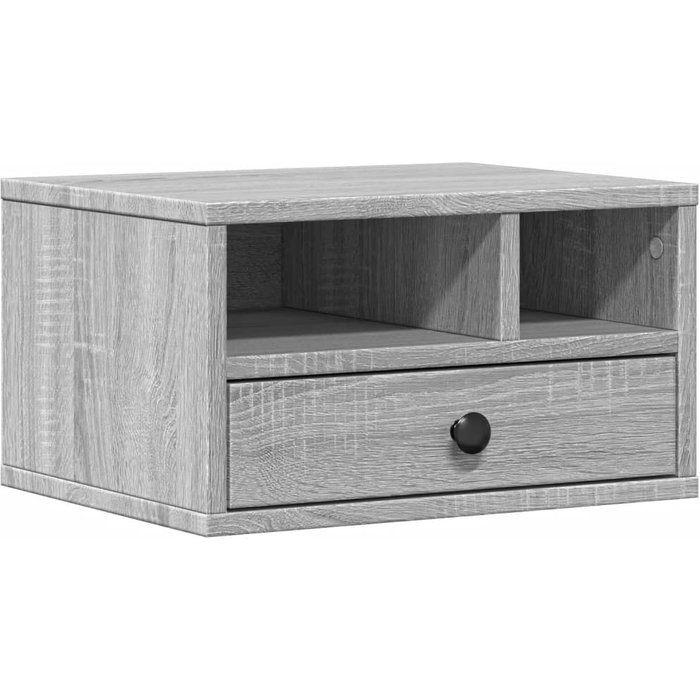 Soporte impresora madera ingeniería gris sonoma 40x32x22,5 cm - comfortxl