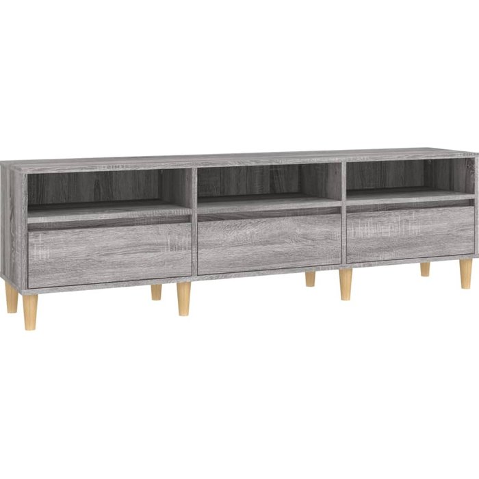 Mueble para tv madera contrachapada gris sonoma 150x30x44,5 cm - comfortxl