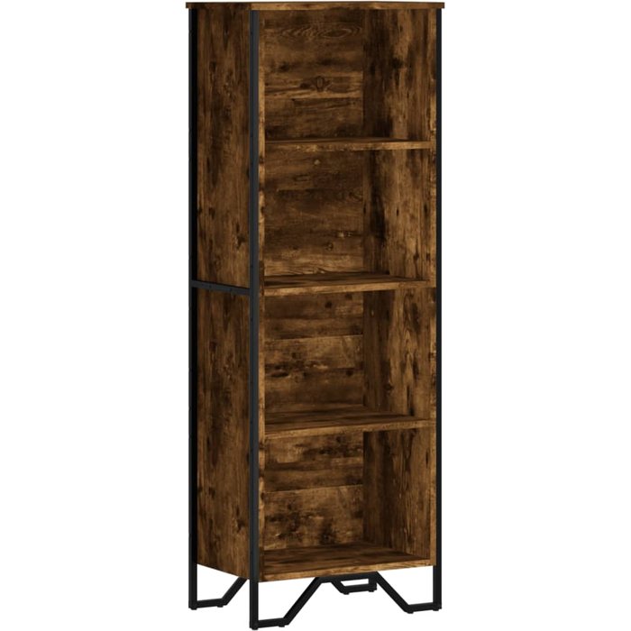 Estantería madera de ingeniería roble ahumado 50x31x137,5 cm – comfortxl