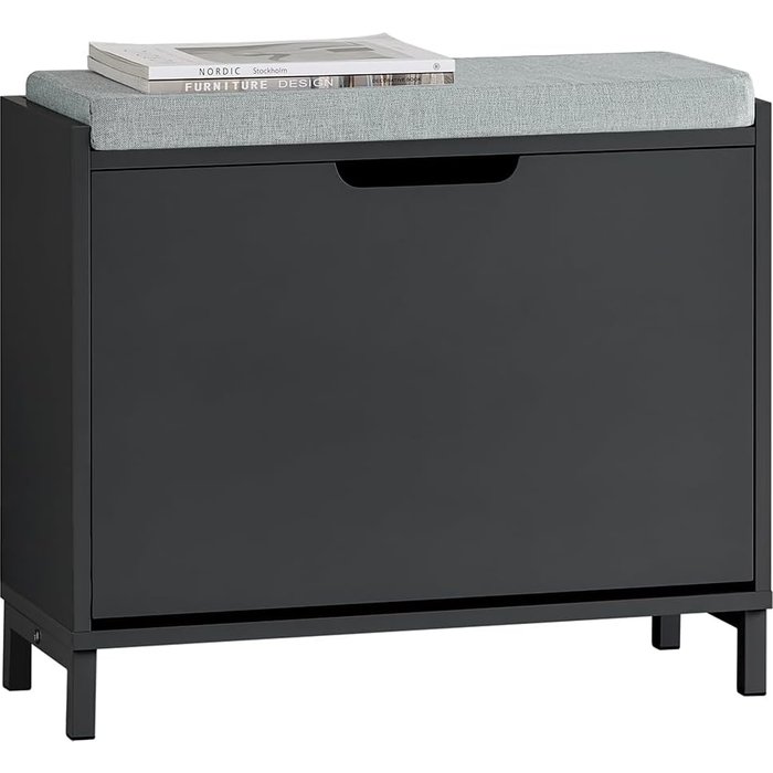 Zapatero pequeño estrecho con 1 solapa organizador fsr151-k-sch sobuy es