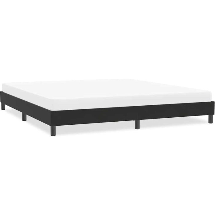 Vidaxl estructura de cama sin colchón terciopelo negro 200x210 cm