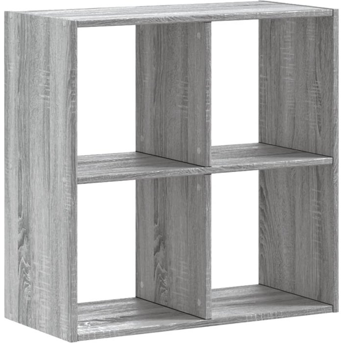 Estantería de madera de ingeniería gris sonoma 68,5x32x68,5 cm – comfortxl