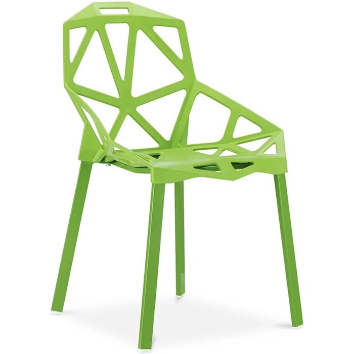 Silla spider – diseño moderno para interior y exterior-color verde pistacho