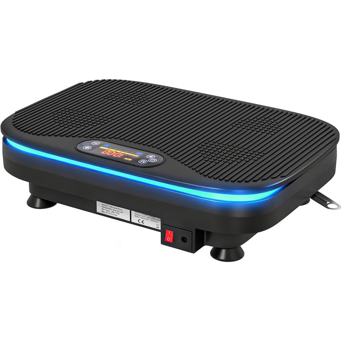 Plataforma vibratoria sportnow acero, abs negro 47x32x12 cm a90-409v90bk