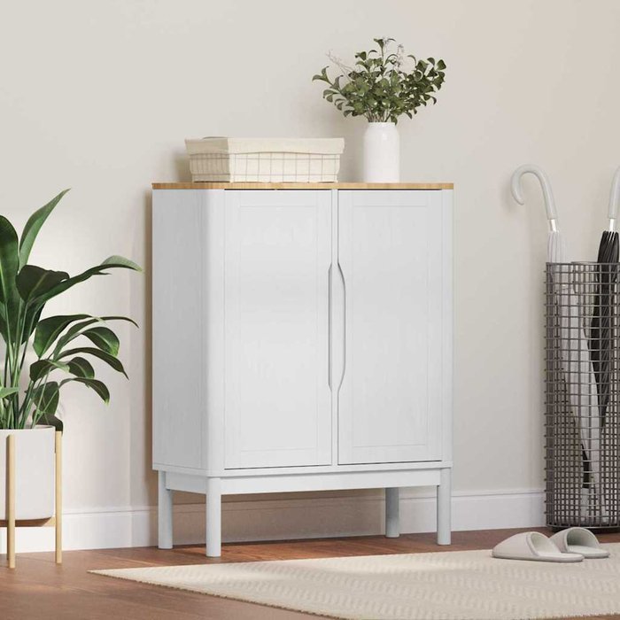 Aparador floro 70 x 30 x 70,5 cm madera de pino macizo