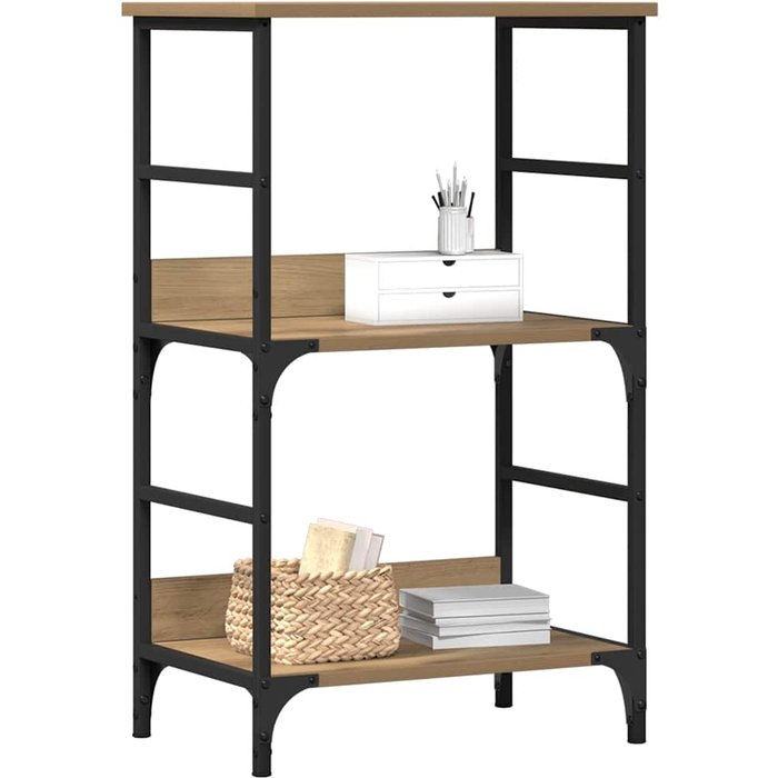 Estantería madera de ingeniería roble artisan 50x33x82 cm – comfortxl