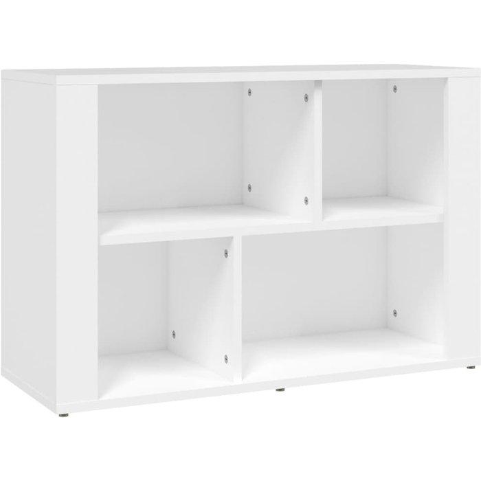 Aparador de madera contrachapada blanco 80x30x54 cm - comfortxl