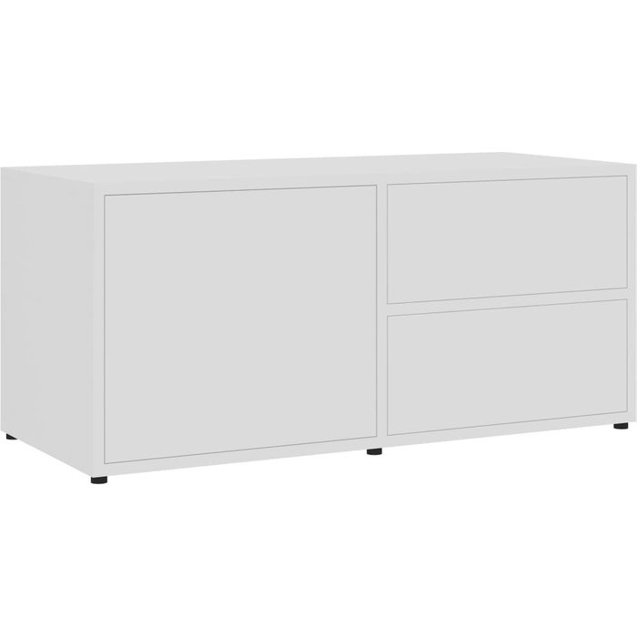 Mueble tv blanco 80x34x36 cm madera contrachapada