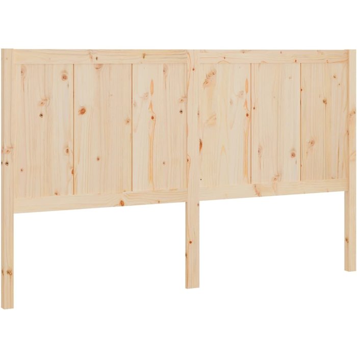 Cabecero de cama madera maciza de pino 125,5x4x100 cm cfw65881