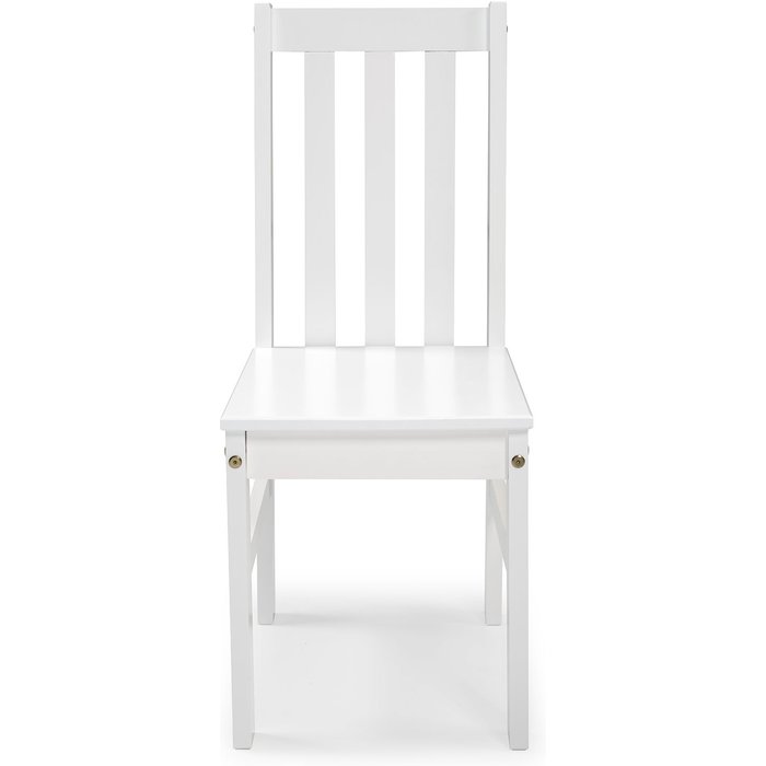 Buyqualia - juego de 2 sillas de comedor de madera maciza - modelo osma - blanco