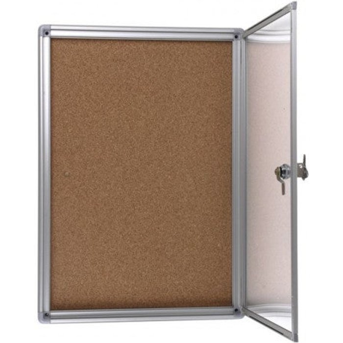 Vitrina de corcho con cierre de llave cofan