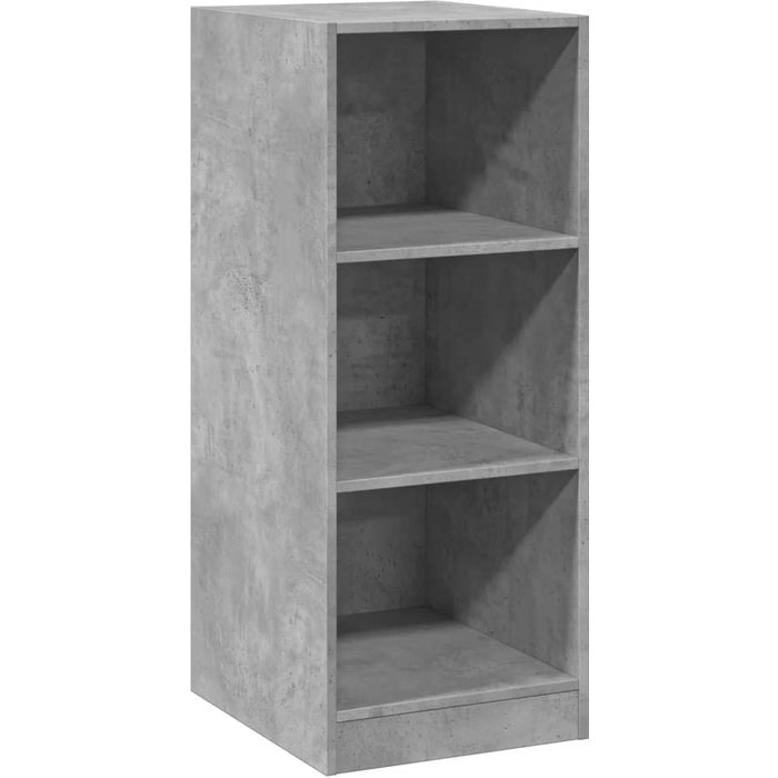 Armario de madera compuesta gris hormigón 48x41x102 cm - comfortxl