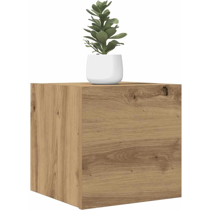 Muebles de pared para tv 2 uds roble artisan 30,5x30x30 cm